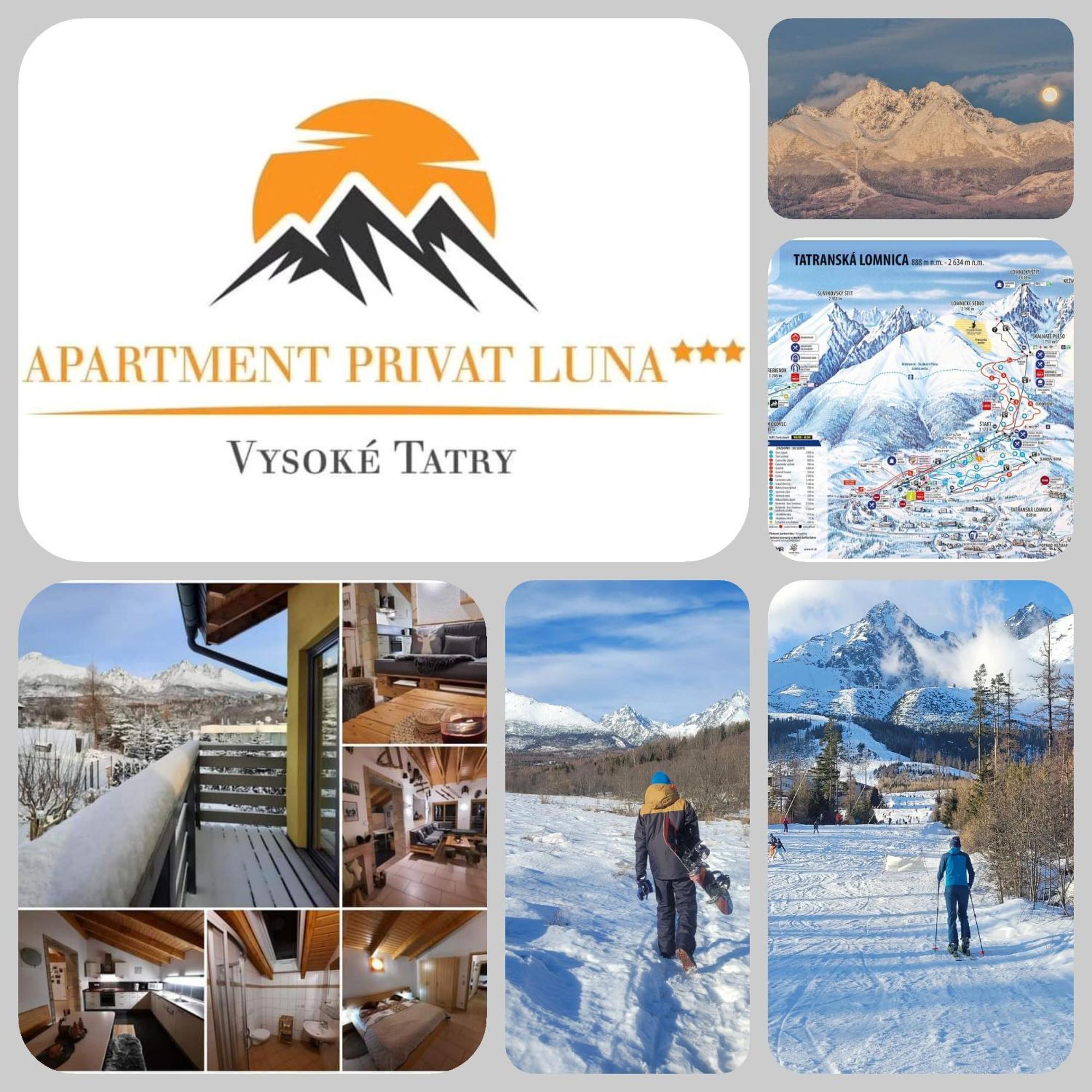 APARTMENT PRIVAT LUNA - Vysoké Tatry Nová Lesná Kültér fotó